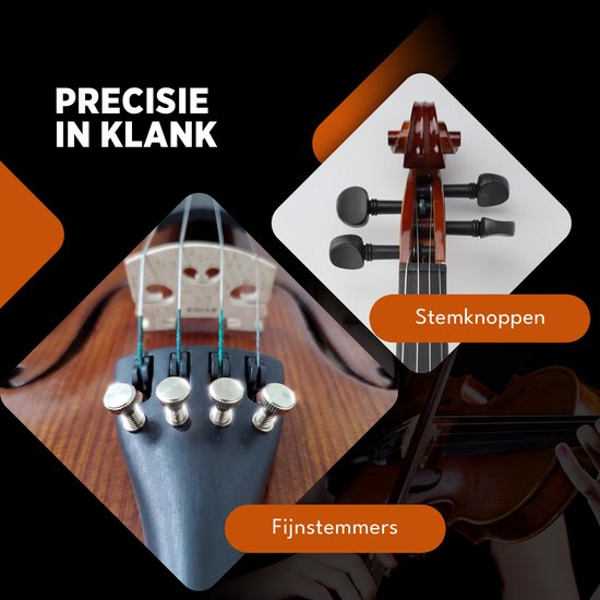Finesse-Geigen-Starter-Set – mit Koffer und Zubehör – 4/4 – Geige – Musikinstrument – Paris