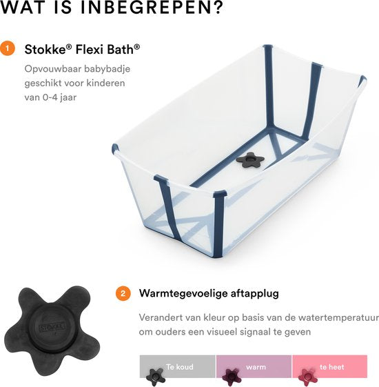 Stokke Flexi Bath Newborn – Babybadewanne – Blau