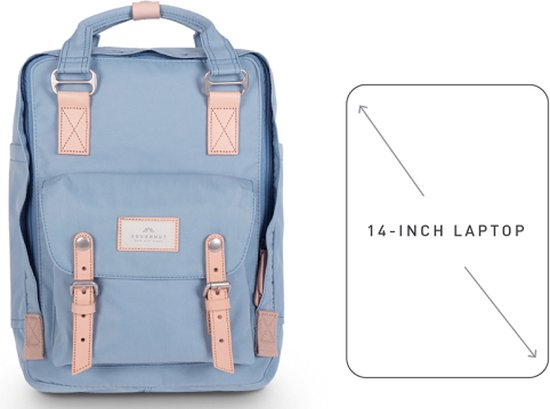 Doughnut Laptop-Rucksack / Rucksack / Schultasche - 14 Zoll - Macaroon 14 - Hellblau