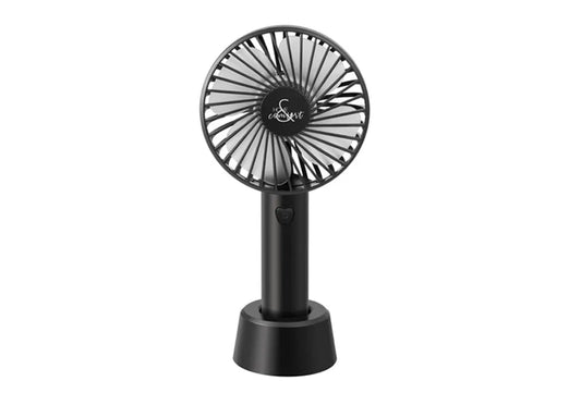 Eternal Classics Kompakter Handventilator - Schwarz - 3 Geschwindigkeiten