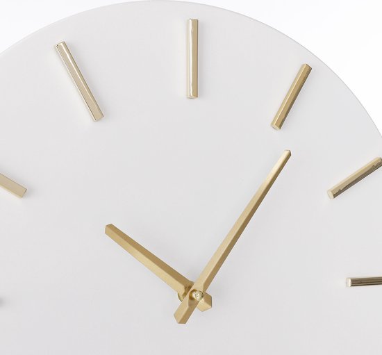 Mica Decorations Brixen Wanduhr - Ø36 cm - Weiß