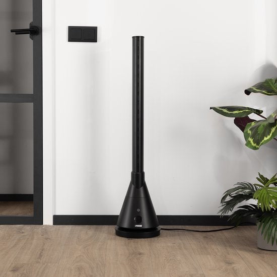 Princess Turmventilator 348700 – Intelligenter Heiz- und Kühl-Turm – 2-in-1-Design – App-gesteuert – Timer-Funktion – 102 cm – Schwarz