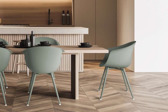 Feel Home - Luxuriöser Schalensitz für den Außenbereich - MOSS Grey - Set aus 2 Teilen
