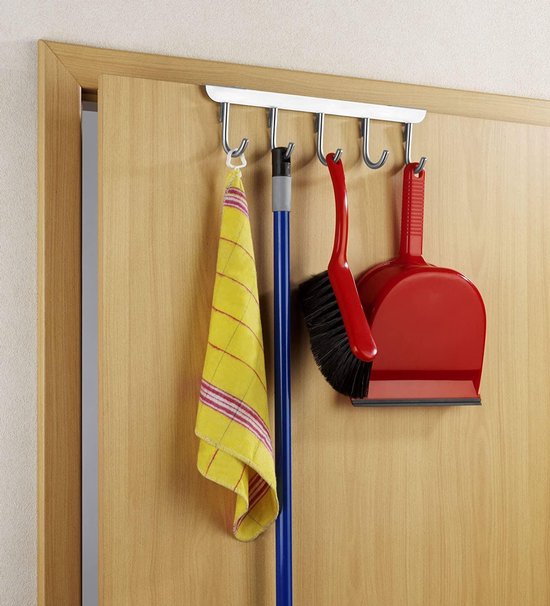 Wenko Türgarderobe 9 x 36 cm Edelstahl