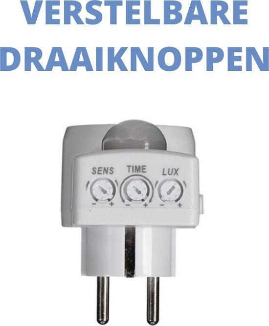Perelstecker mit Bewegungsmelder - Pin Erde