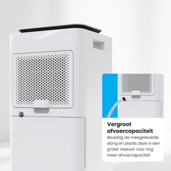 Auronic - Luftentfeuchter 12L - Mit Wäschetrocknungsfunktion, Luftreiniger, 185W, Flüsterleise (36 dB), Geeignet für 48 m³ - Weiß