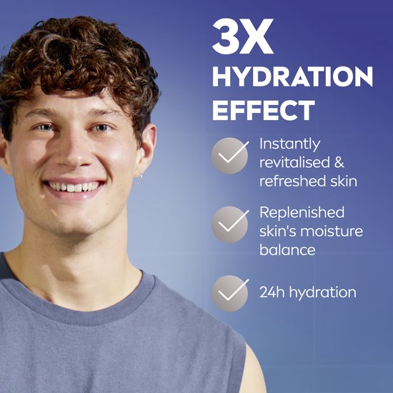 NIVEA MEN HYDROCARE Aftershave-Balsam – spendet 24 Stunden lang Feuchtigkeit – Aftershave-Balsam – 100 ml