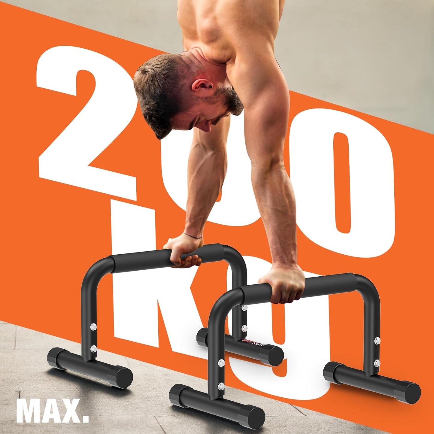 DH Ftlife Barren für Calisthenics - Verstellbar - 2 Stück - Max. 200 kg - 30-35 cm