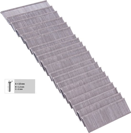 VONROC Nägel - 1000 Stück - 15MM - Universal & für VONROC ET502AC und SG503DC