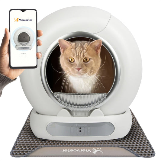 Viervoeter Fresh 3 Selbstreinigende Katzentoilette – Mit App – Geruchsneutralisierer – Intelligente Sensoren