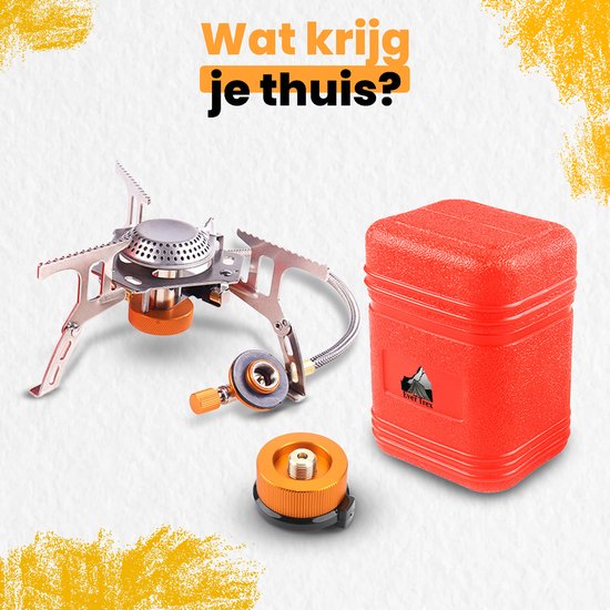 Ever Trex Gasbrenner - Campingkocher - Propan - Butan - 3500W - Auf Gas - 1 Gruben - Notfall - Notfallpaket - Campinggas - Gasfeuer