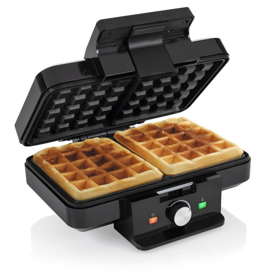 Tristar Waffeleisen WF-1165KL – Belgische Waffeln – 22 x 13,5 cm – Schwarz