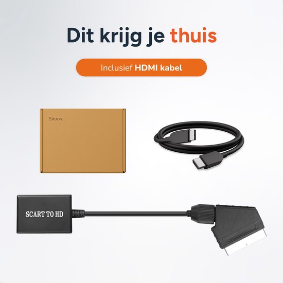 HDMI zu Scart Konverter - Schalter für HDMI Adapter - TV Splitter - auch für Smart TV - Skoov
