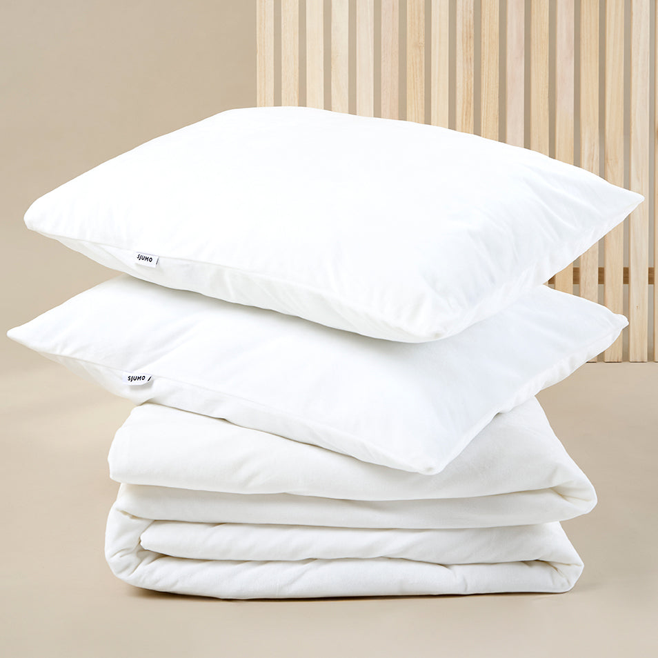 SJUMO Silky Smooth - Fresh White - Bettbezugsset - 220 x 200cm
