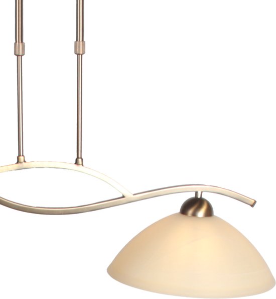 Steinhauer - Hängeleuchte - Anthea - Bronze - Glas Metall - Designleuchte - E27 - 4325BR
