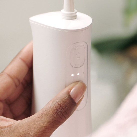 CorpCare MiracleSmile Elektrische Munddusche – Wiederaufladbar, einstellbarer Wasserdruck, H-förmiger Reiniger, kompakt und wasserdicht, ideal für empfindliches Zahnfleisch