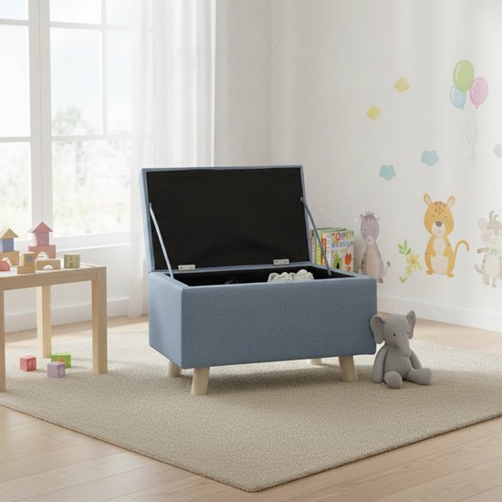 VDD - Schemel - Schemel mit Stauraum - Kinderschemel - Kindersitz - Spielzeugtruhe