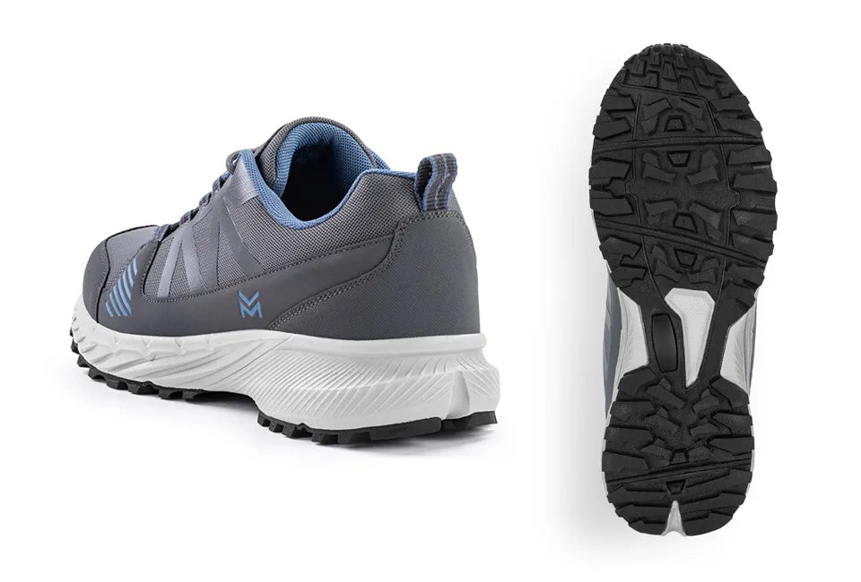 Milanoro Wanderschuhe Größe 42 – Softshell – Profilsohle – Grau/Blau