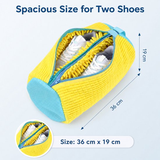 Doppelter Schuhwaschbeutel für die Waschmaschine – Schützen Sie Ihre Schuhe!