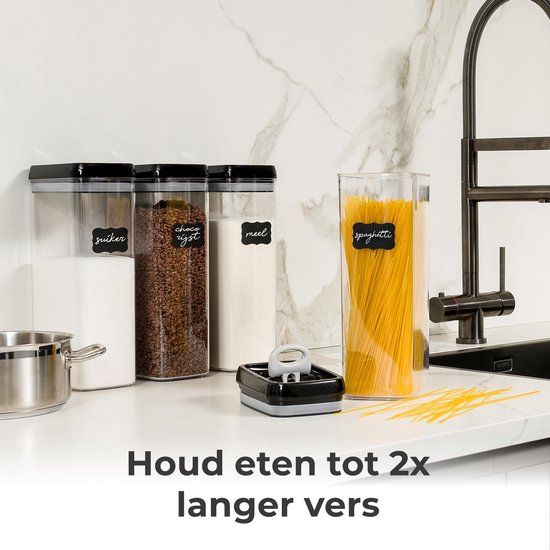 Stosh Vorratsgläser - Vorratskanister - Bonbonglas - 4 Stück - 3.2L - BPA frei - Kunststoff