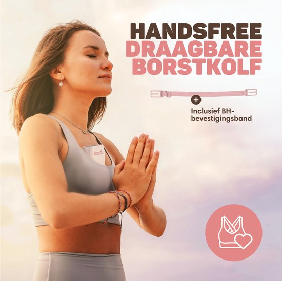 Vulpes Goods® BabyCare - Freihändige Milchpumpe - Elektrische kabellose Milchpumpe - Elektrische Doppelpumpe - Tragbar - 2 Stück