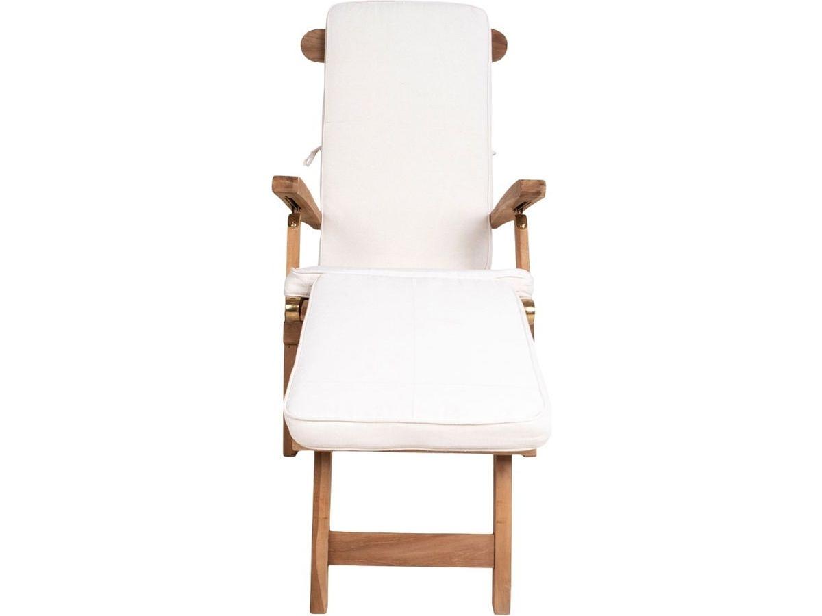 House Nordic Arrecife Kissen für Liegestuhl – Baumwolle – Weiß – 50 x 120 cm
