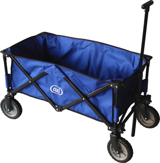 AXI AB110 Faltbarer Bollerwagen in Blau - Bollerwagen - Inklusive praktischer Tragetasche - Metall