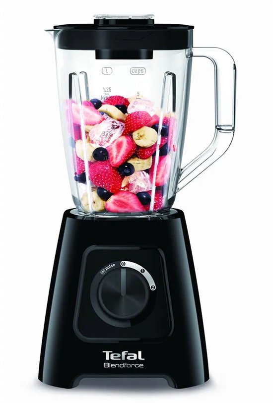 Tefal BlendForce II BL4208 – Mixer – 1,25 l – 600 W – Smoothie-Mixer – Pulsfunktion