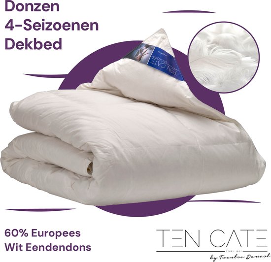 Ten Cate Duvet - Duvet 240x200 - Duvet - Duvets - 4 Season Duvet 240 x 200 - 60% Duck Down - Sommer & Winter Duvet
