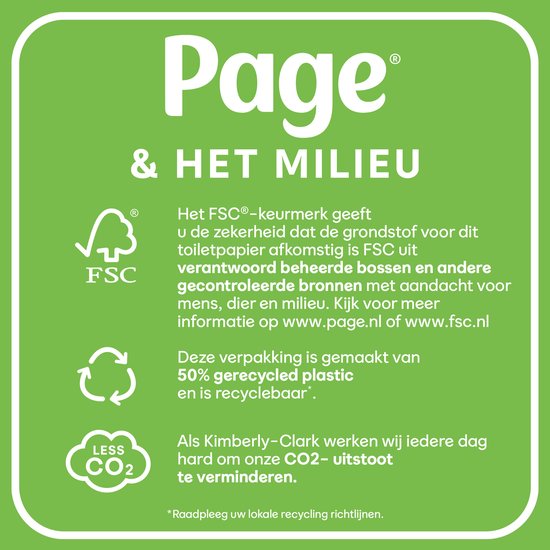 Page® Toilettenpapier – Kissenweiches Toilettenpapier – 42 Rollen – Ultimativer Komfort – Vorteilspackung