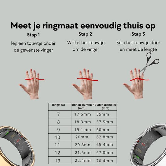 Focus® S2 Smart Ring - Gold - Größe 12 - AI Coach - Herzfrequenz - Menstruationszyklus - Schlafüberwachung - Recovery Score - Smart Ring - Sport Performance - Schrittzähler -IP68 Wasserdicht - O2 Messung - Frauen - Männer - Wearables - Ladeetui - Schutzri