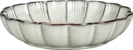 Mica Decorations Korfu Schale - H5 x Ø18,5 cm - Keramik - Grau
