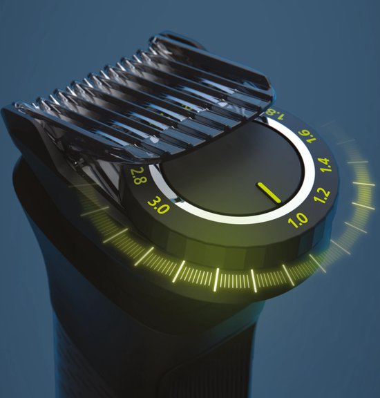 Philips All-in-One Series 9000 MG9540/15 – 13-in-1 – Multigroom – Barttrimmer – Für Bart, Körper und Haare – mit OneBlade – Dunkelgrau