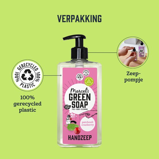 Marcel's Green Soap Handseife – Patchouli & Cranberry – 500 ml