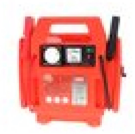 Carpoint Starthilfe – 12 Volt – mit Luftkompressor – Spitzenleistung 400 A – Aufladen mit 230-Volt- oder 12-Volt-Adapter
