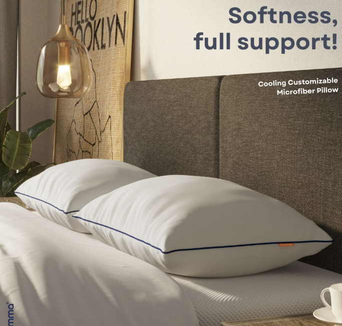Emma Wolkenkissen aus Mikrofaser, 40 x 80 cm – Weiß – Polyester & Aerosoft.