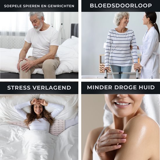 STAUS&BACH CozySnug - Elektrische Unterbettdecke für 1 Person (100W) - Wärmedecke mit 6 Heizstufen und Timer (2, 4 und 6 Stunden) - Waschbare Decke - 150x80 cm - Dusty Pink