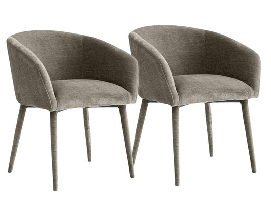 Multifurn Nova Esszimmerstuhl – 2er-Pack – Taupe – 2er-Set