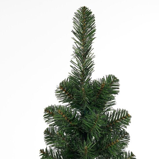 Black Box Trees Charlton Weihnachtsbaum, schlankes Säulenmodell – Weihnachtsdekoration im natürlichen Look – Kunstbaum mit Scharnierkonstruktion zum schnellen Aufstellen – H 185 x Ø 53 cm – Grün