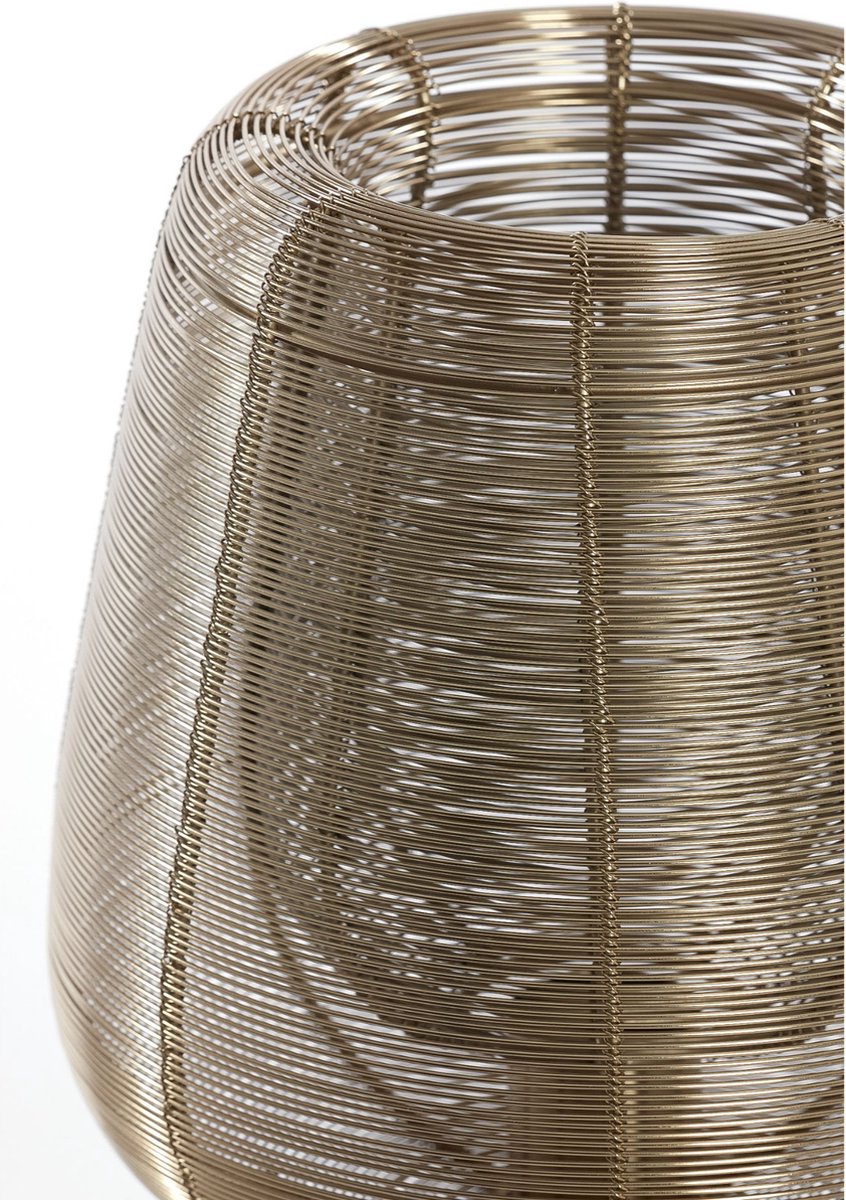 Licht & Wohnen Tischleuchte Aboso - Gold - Ø24cm - Modern