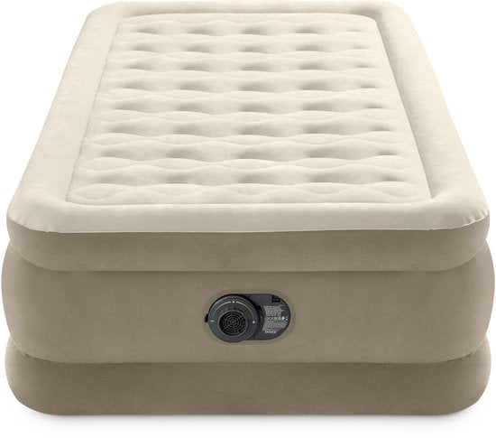 Intex Twin Ultra Plush Luftmatratze mit integrierter Pumpe – 191 x 99 x 46 cm