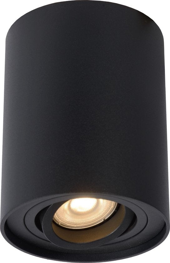 Lucide TUBE Deckenstrahler - Ã˜ 9,6 cm - 1xGU10 - Schwarz