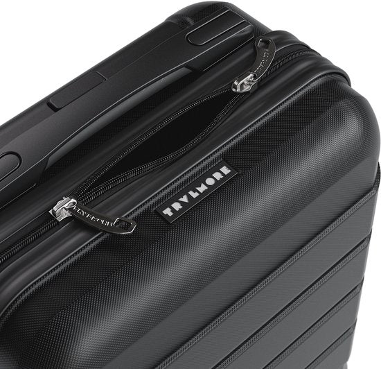 TRVLMORE Handgepäckkoffer – 40 x 30 x 20 cm – Unter-dem-Sitz-Koffer – 24 l – TSA-Schloss – 2 Rollen – Schwarz