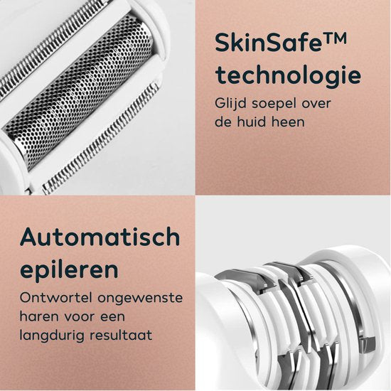 Wellshave 5 in 1 Ladyshaves für Frauen - Rasierer für Frauen - Epilady - Bikini Trimmer Damen - Trimmer für Frauen & Damen