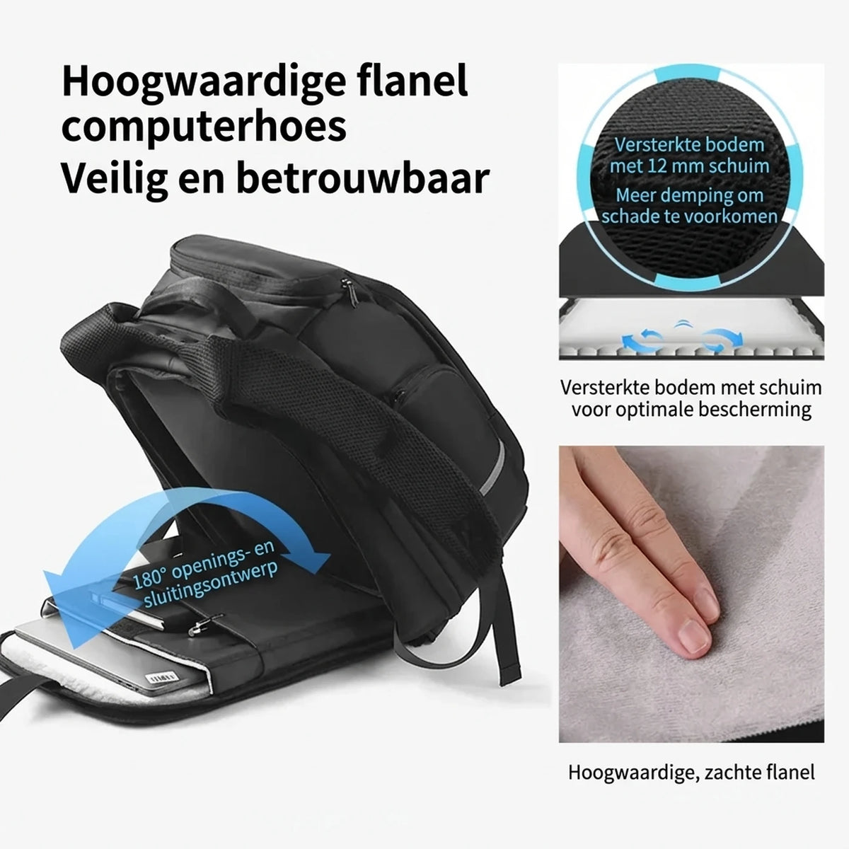 Ochama TANK Sportrucksack 35 Liter – Geräumiger Rucksack für das Fitnessstudio und auf Reisen – Schwarz