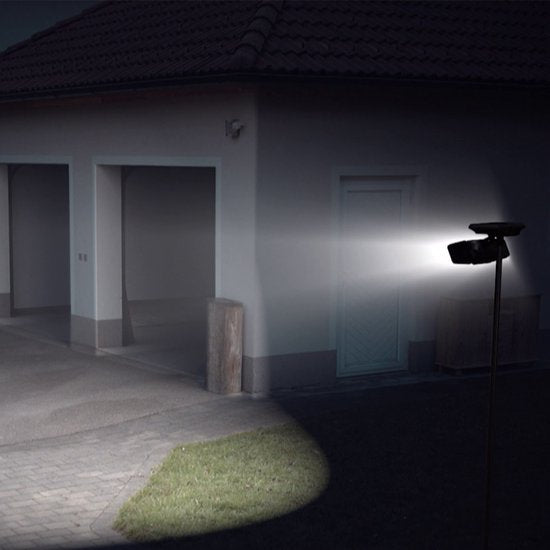 Media Shop Panta TrioSolar – Solar-Außenleuchte mit Sensor – 74 LEDs – 600 Lumen