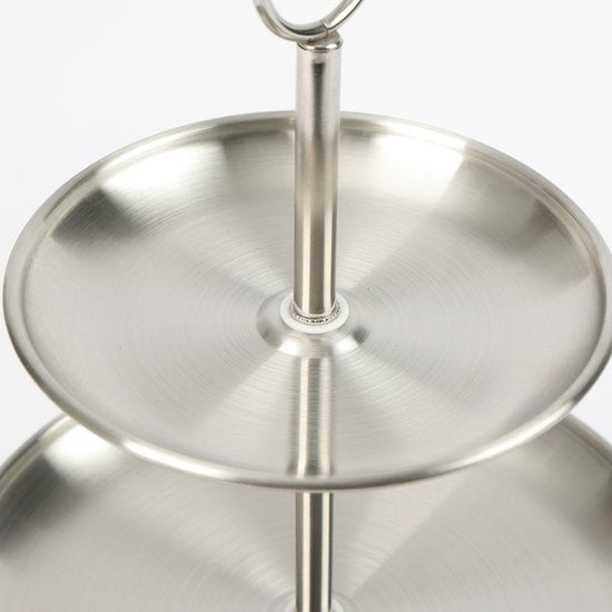 Ceruzo Etagère – 3-stöckige Servierplatte – Edelstahl – D26 x H34 cm