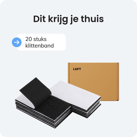 Luft Velcro Sewable - 10 Stück - 5x10cm - Klettverschluss - Klettband - Band