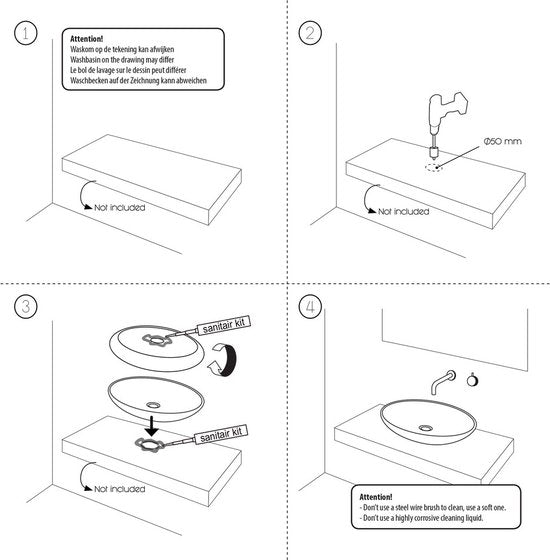 Differnz Waschschüssel Bali Ø23-25 cm - Waschbecken aus Naturstein ohne Überlauf - Waschbeckenoberfläche - Waschbecken runde Form - Badezimmerzubehör - Grau