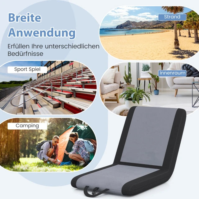 Coast Rückenlehne - verstellbar - Oxford Gewebe - Grau/Schwarz - Max.150 kg - 46x40x49 cm